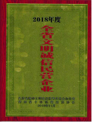 全省文明诚信民营企业